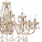 Raphael 12 Light Chrome and Glass Chandelier RAP1206