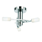Modern 3 Light Semi-Flush Light In Polished Chrome - 146-3CH