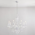 308-8CL 8 Light Chandelier In Clear Acrylic