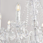 308-8CL 8 Light Chandelier In Clear Acrylic