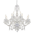 308-8-4CL 12 Light Chandelier In Clear Acrylic