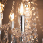 308-8-4CL 12 Light Chandelier In Clear Acrylic