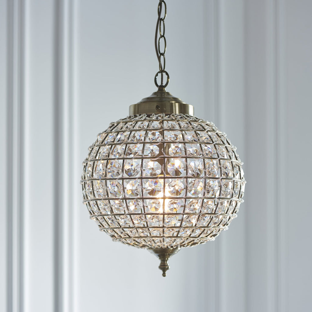 Tanaro Stylish Ceiling Pendant Light in Antique Brass Finish EH-TANARO-AB