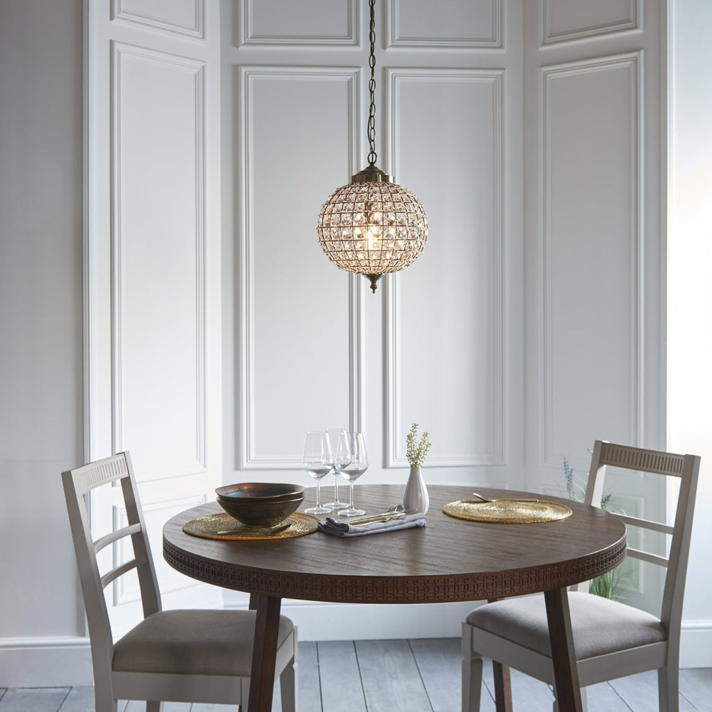 Tanaro Stylish Ceiling Pendant Light in Antique Brass Finish EH-TANARO-AB