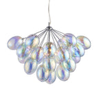 Infinity Unique 6 Light Ceiling Pendant Light With Iridescent Glass 76450