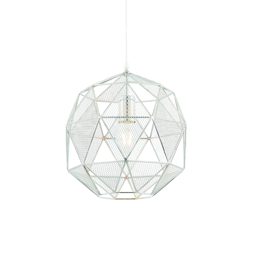 Armour Modern One Light Ceiling Pendant In Chrome Finish 72817