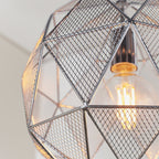 Armour Modern One Light Ceiling Pendant In Chrome Finish 72817