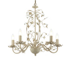 LULLABY-5CR Lullaby Cream Gold 5 Light Flush Ceiling Light