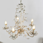 LULLABY-5CR Lullaby Cream Gold 5 Light Flush Ceiling Light