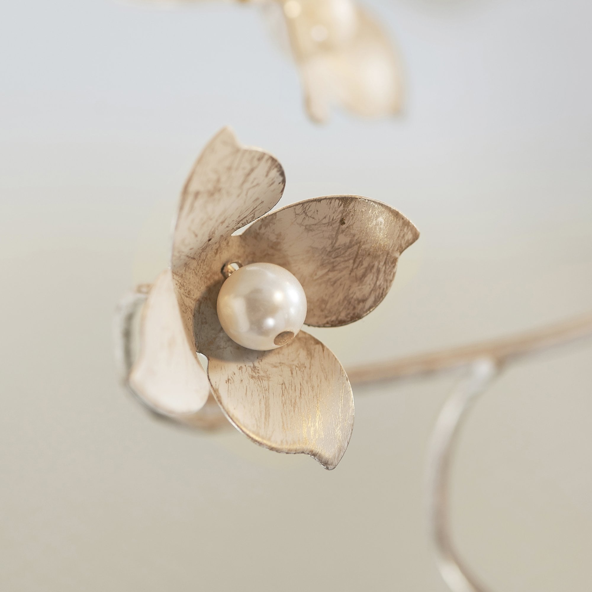 LULLABY-5CR Lullaby Cream Gold 5 Light Flush Ceiling Light