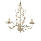 LULLABY-3CR Lullaby Cream Gold 3 Light Flush Ceiling Light