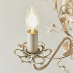 LULLABY-3CR Lullaby Cream Gold 3 Light Flush Ceiling Light