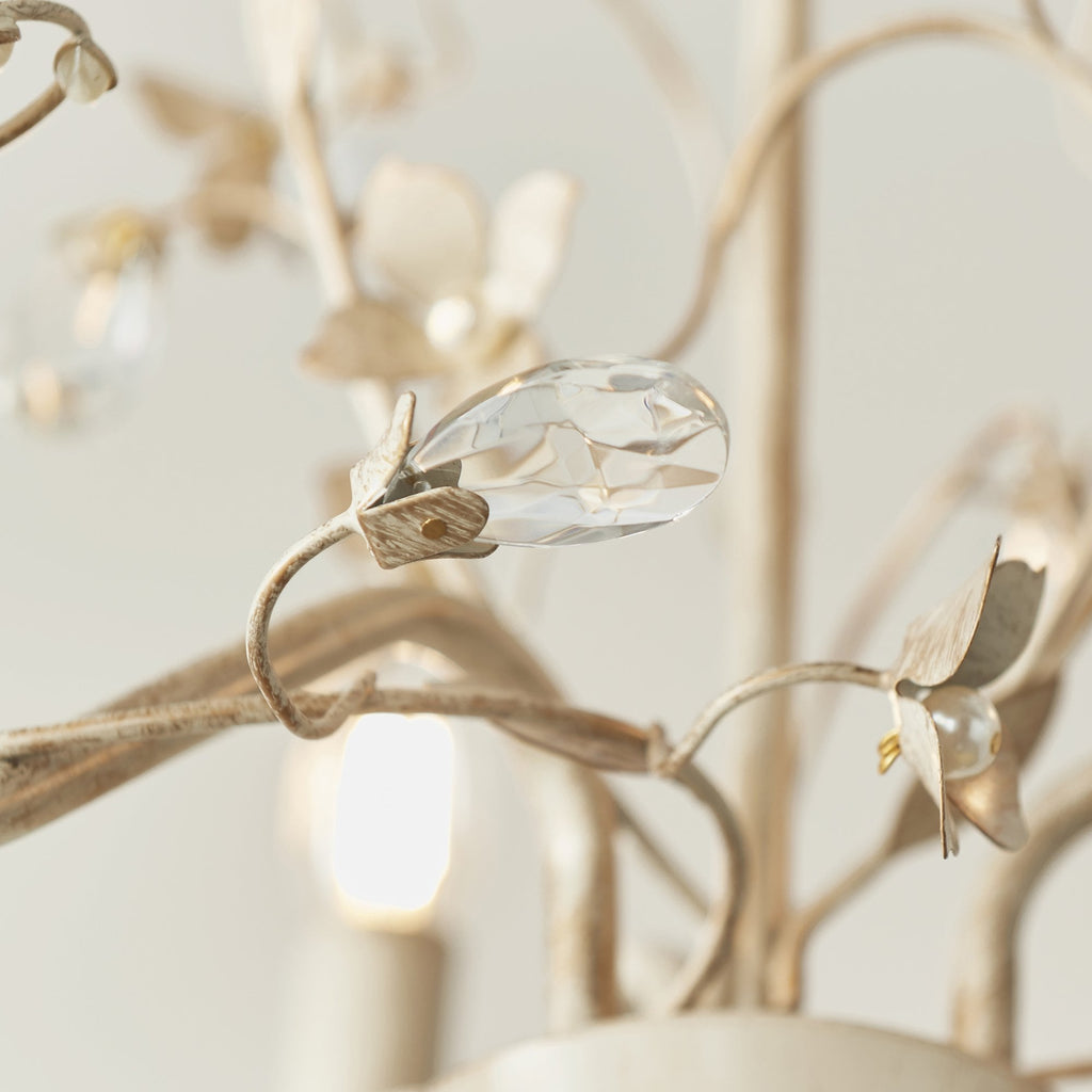 LULLABY-3CR Lullaby Cream Gold 3 Light Flush Ceiling Light