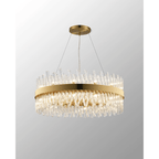 Hampton 24 Light Ceiling Pendant Light In Brass With Clear Glass