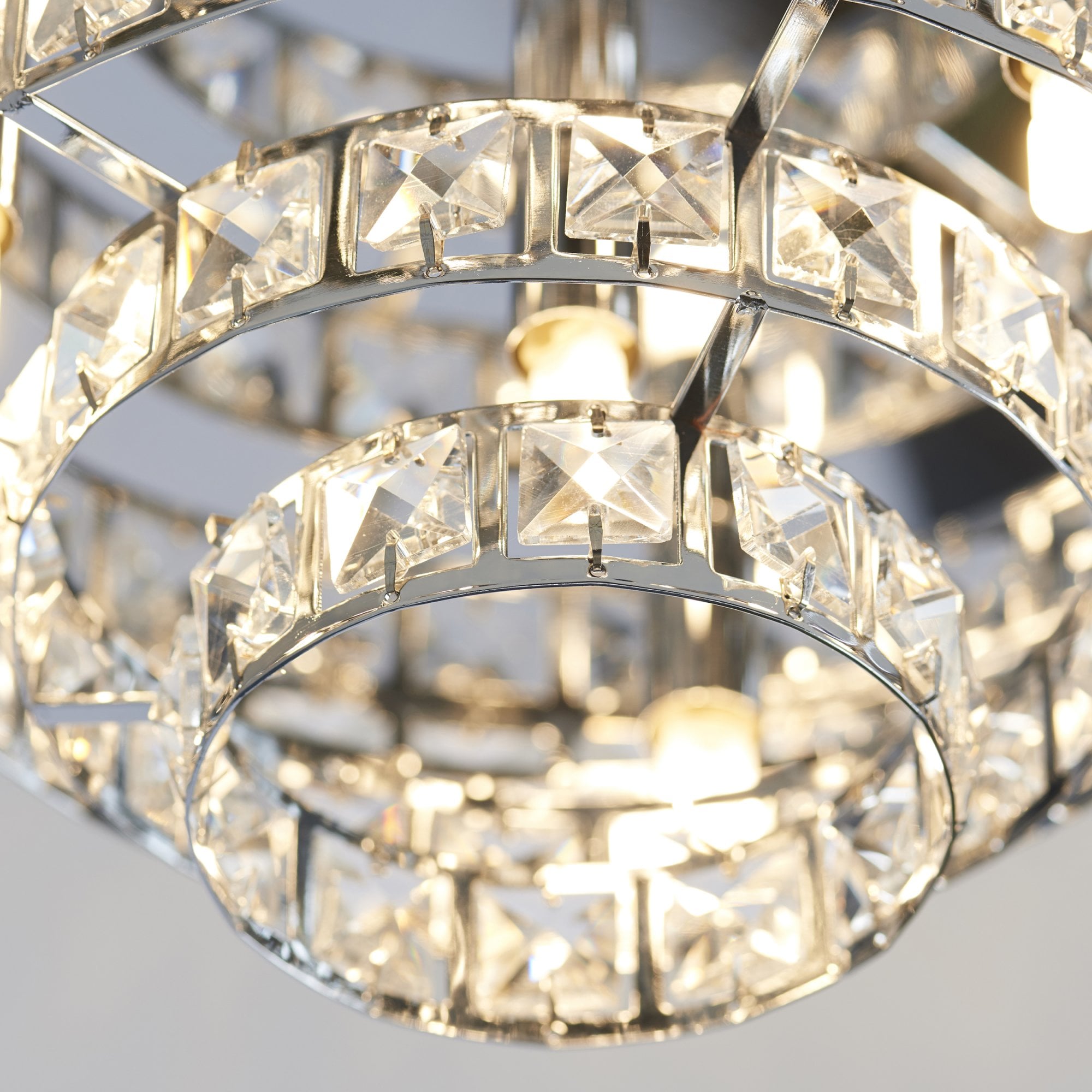 MOTOWN-4CH 4 Light Flush Ceiling Light With Glass Beads