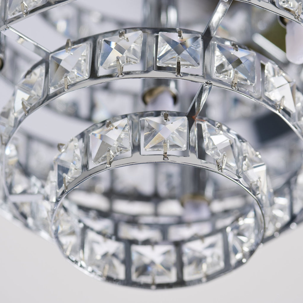 MOTOWN-4CH 4 Light Flush Ceiling Light With Glass Beads