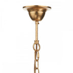 ATT0535 Atticus Decorative 5 Light Intricate Gold Leaf Ceiling Pendant