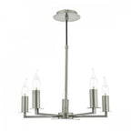 Tyler Elegant 5 Light Ceiling Pendant Light In Satin Nickel Finish TYL0538