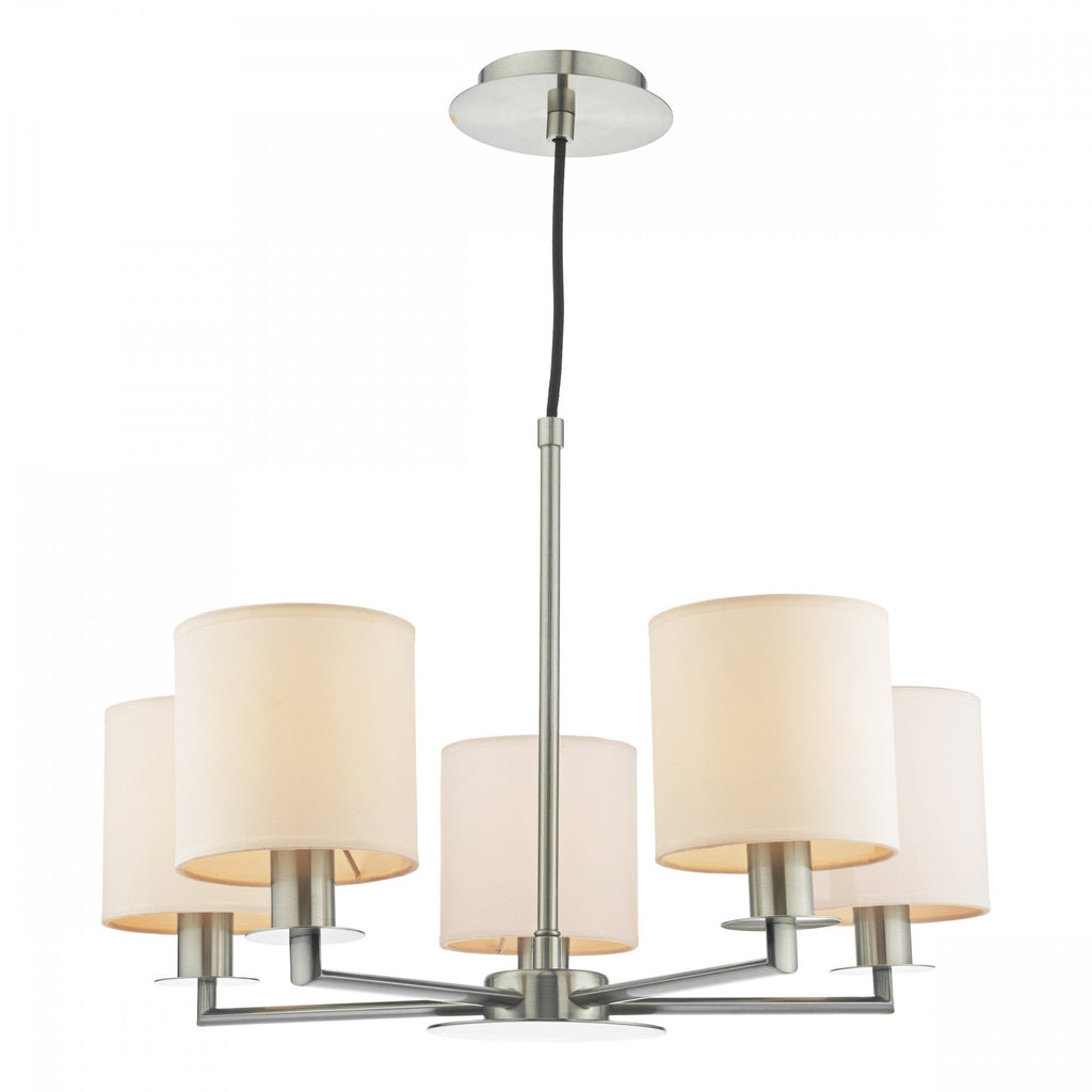 Tyler Elegant 5 Light Ceiling Pendant Light In Satin Nickel Finish TYL0538