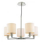 Tyler Elegant 5 Light Ceiling Pendant Light In Satin Nickel Finish TYL0538