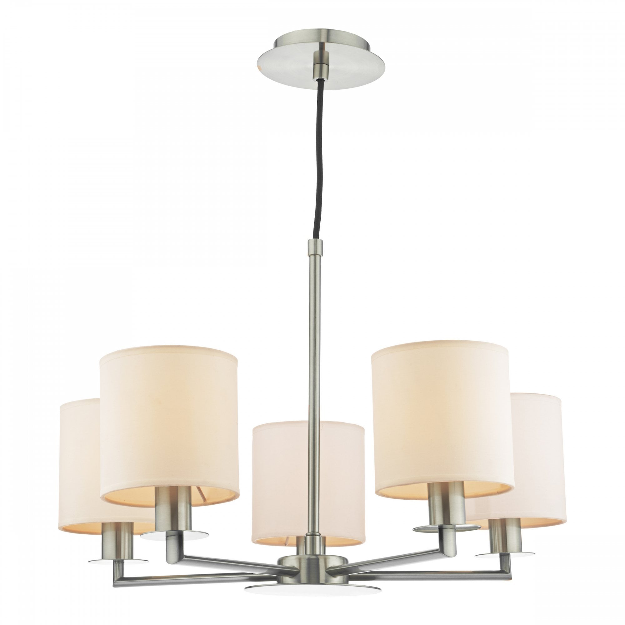 Tyler Elegant 5 Light Ceiling Pendant Light In Satin Nickel Finish TYL0538