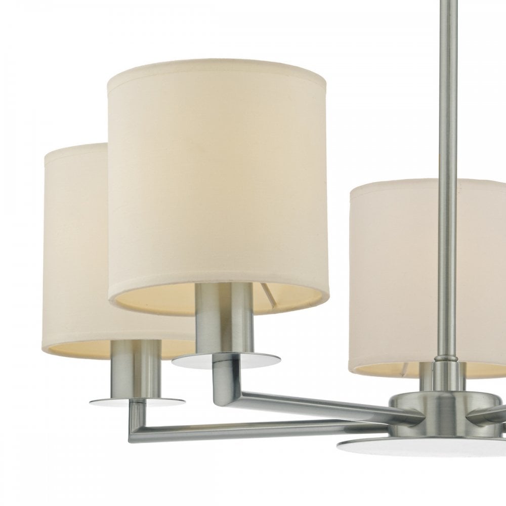 Tyler Elegant 5 Light Ceiling Pendant Light In Satin Nickel Finish TYL0538