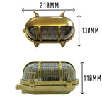 Jetty Coastal Eyelid Bulkhead In Antique Brass Finish