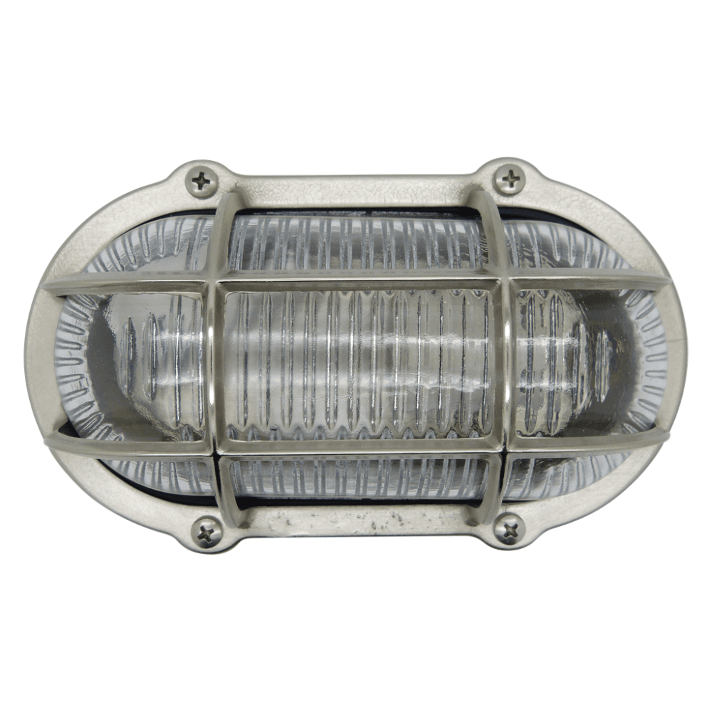Jetty Coastal Slimline Bulkhead In Satin Nickel Finish