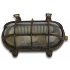 Jetty Large Standard Bulkhead In Antique Brass Finish