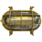 Jetty Large Standard Bulkhead In Raw Brass Finish