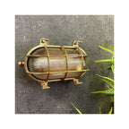 Jetty Large Standard Bulkhead In Raw Brass Finish