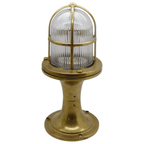 Jetty Coastal Post Lantern In Raw Brass Finish