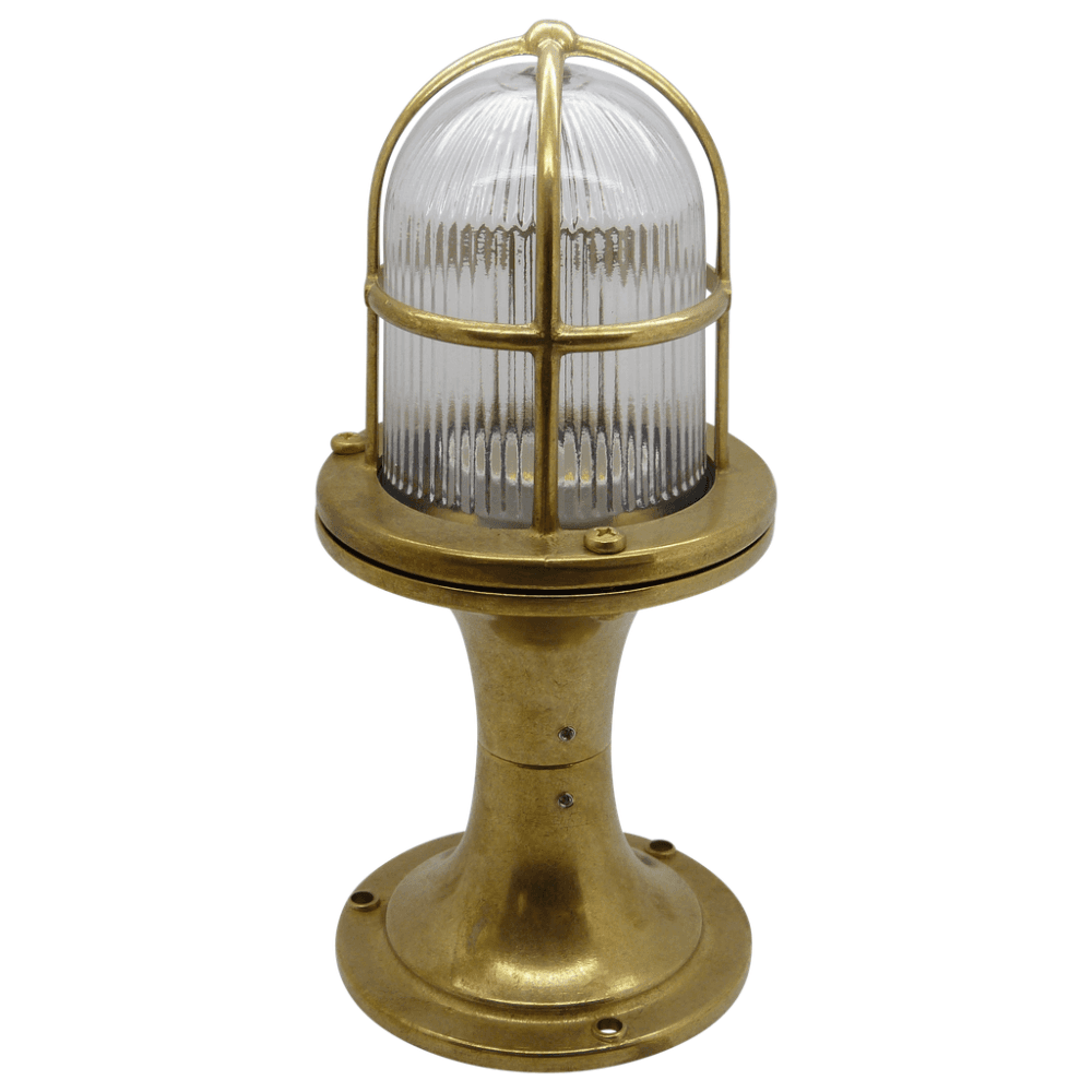 Jetty Coastal Post Lantern In Raw Brass Finish