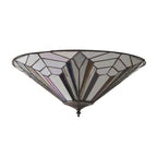 Astoria Tiffany Large Flush Ceiling Light In Art Deco Style 63935