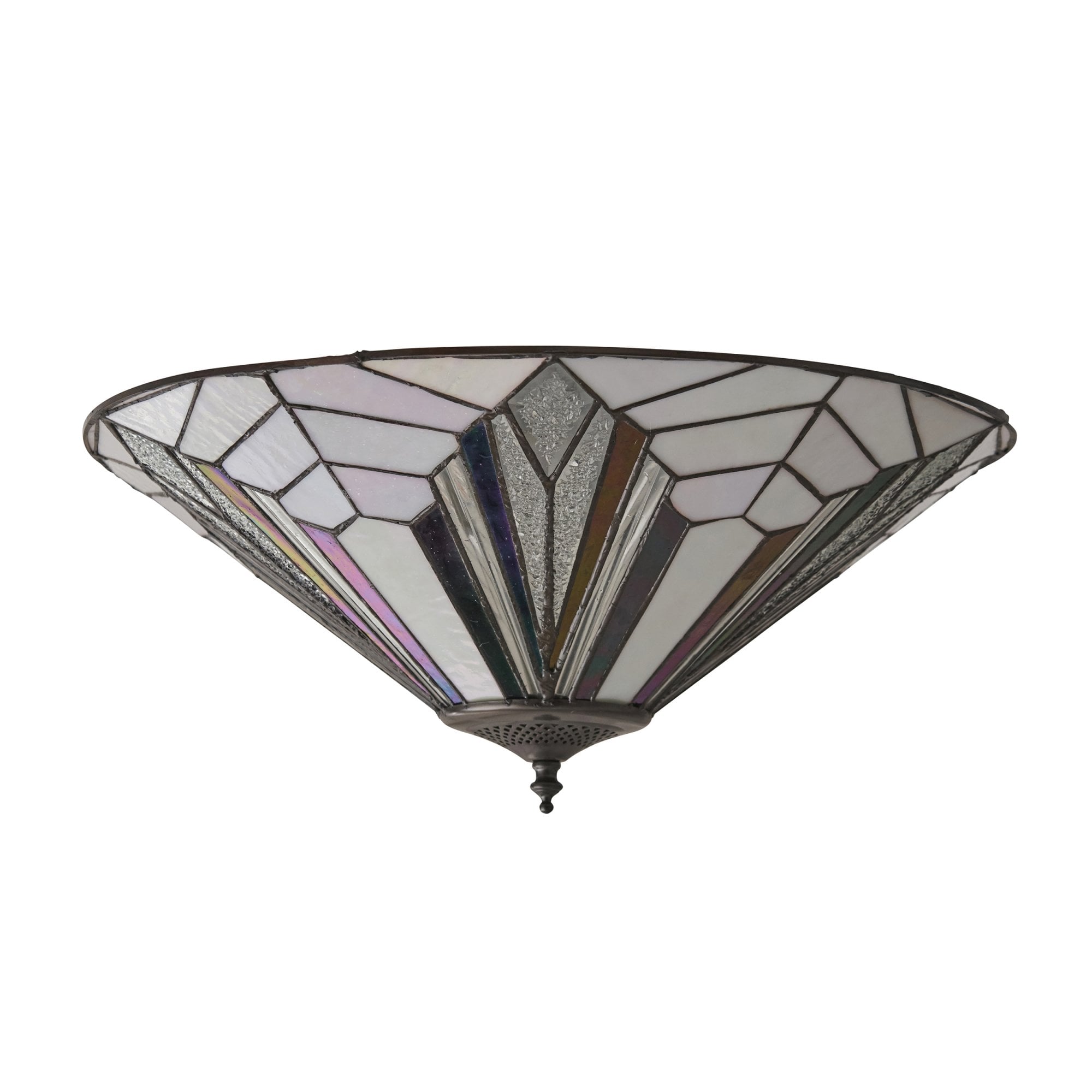 Astoria Tiffany Large Flush Ceiling Light In Art Deco Style 63935