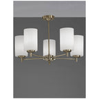 F2272/5 Bronze 5 Light Semi-Flush Ceiling Light