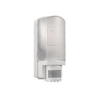 Motion PIR Exterior White Wall Light with Frosted Polycarbonate Diffuser IP44 48740