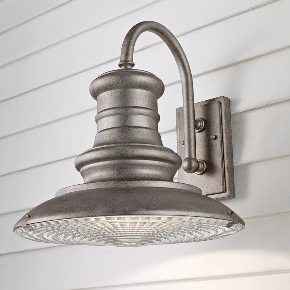 Redding Station Outdoor Large Wall Lantern In Tarnished Finish FE-REDDING2-L-TN