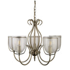 Silhouette 5 Light Ceiling Pendant Light In Antique Brass Finish 6355-5AB