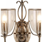 Silhouette 2 Light Wall Light In Antique Brass Finish 6352-2AB
