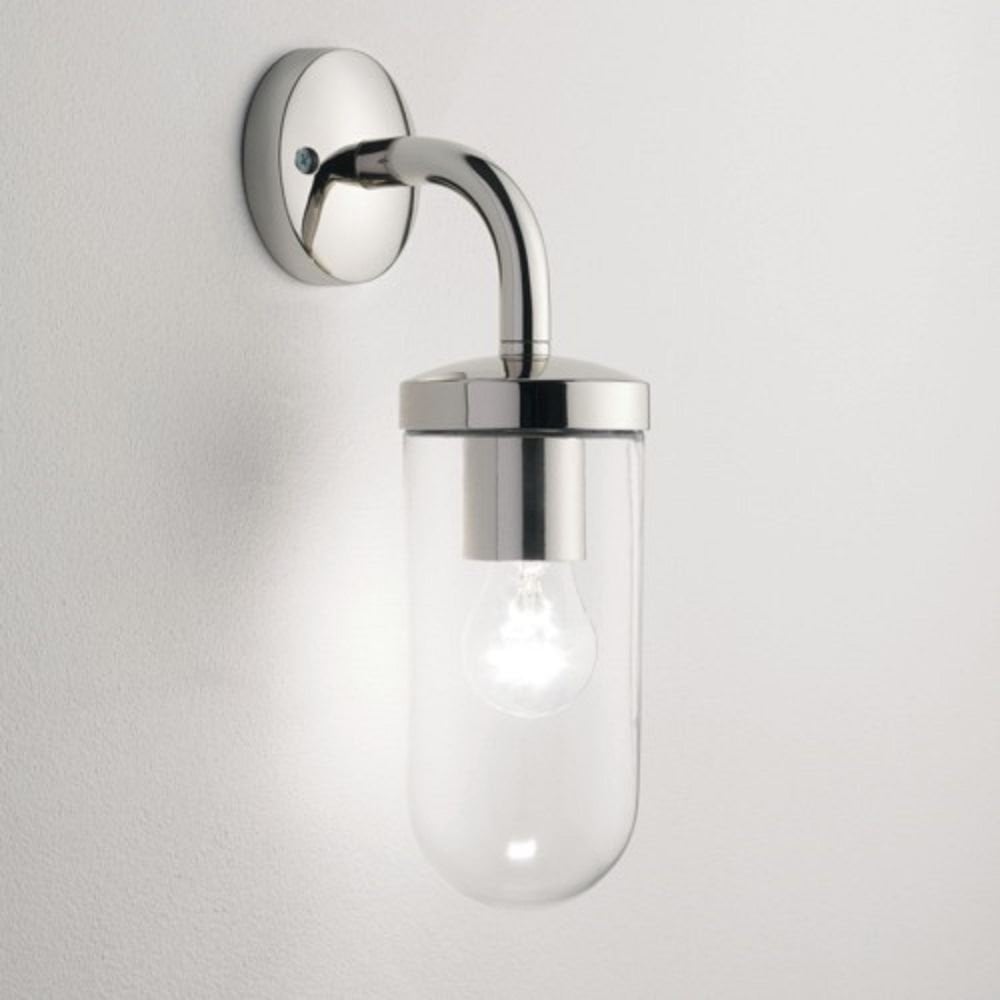 Tressino Outdoor Wall Light In Polished Nickel Finish IP44 1193003
