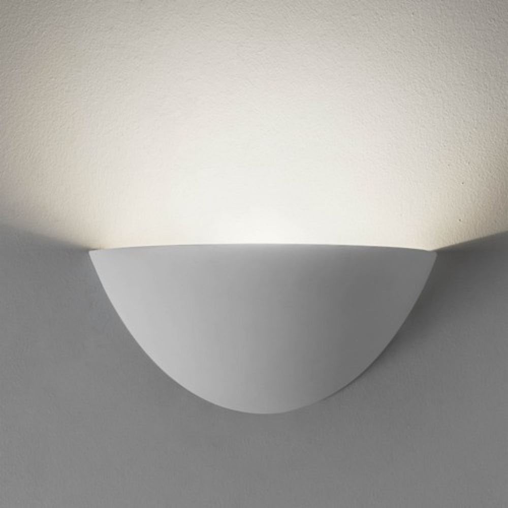 7376 Kastoria Contemporary Wall Uplighter in Plaster Finish