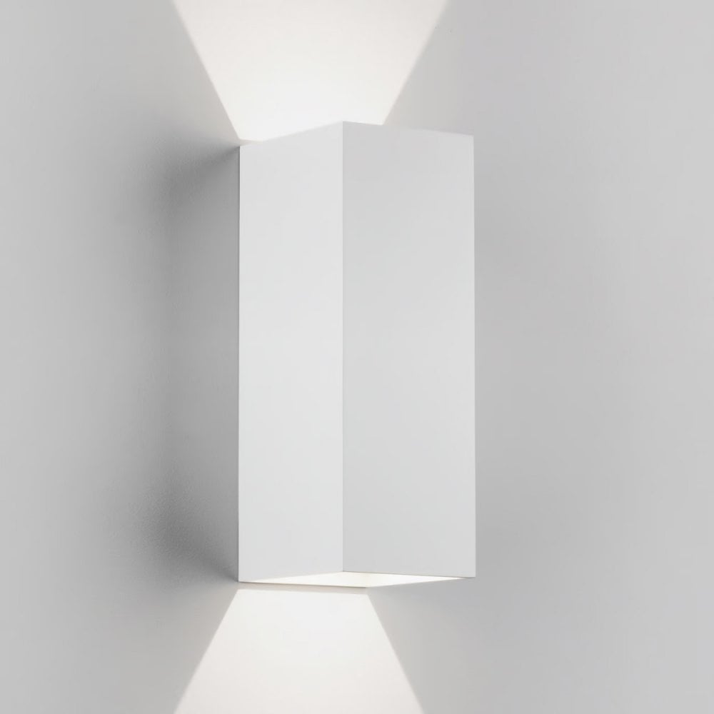 Oslo 225 Modern Up And Down Bathroom Wall Light In White Finish 1298009