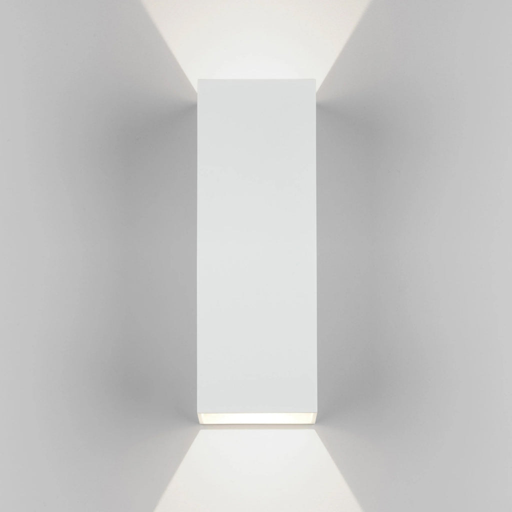 Oslo 225 Modern Up And Down Bathroom Wall Light In White Finish 1298009