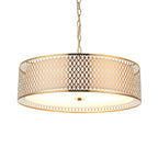 Cordero Stylish 3 Light Ceiling Pendant In Gold Finish With Glass Diffuser 101569