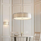 Cordero Stylish 5 Light Ceiling Pendant In Satin Nickel Finish With Glass Diffuser 112758