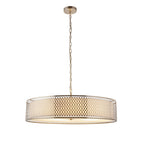 Cordero Stylish 5 Light Ceiling Pendant In Satin Nickel Finish With Glass Diffuser 112758