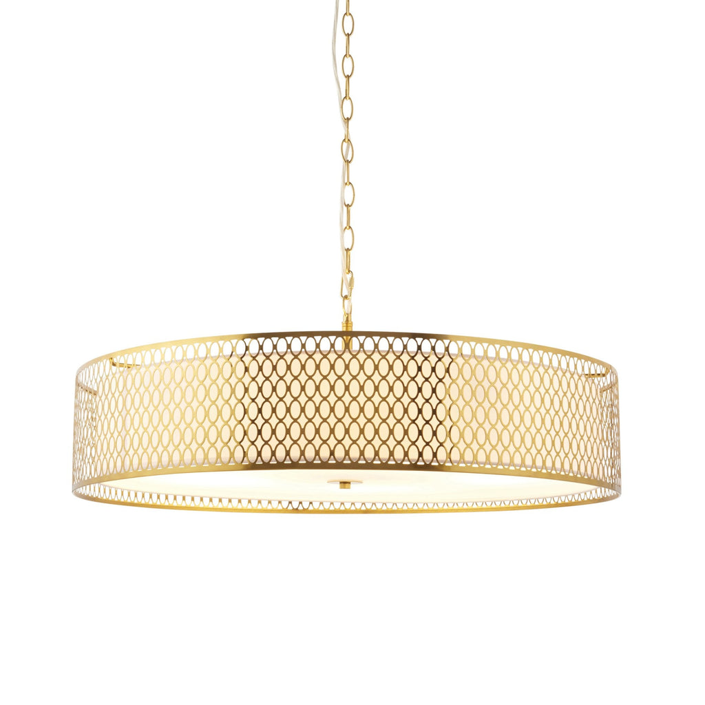 Cordero Stylish 5 Light Ceiling Pendant In Gold Finish With Glass Diffuser 113421