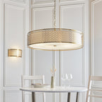 Cordero Stylish 5 Light Ceiling Pendant In Gold Finish With Glass Diffuser 113421