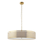 Cordero Stylish 5 Light Ceiling Pendant In Gold Finish With Glass Diffuser 113421